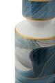 Vas decorativ Elegant Tall, Mauro Ferretti, 14x40 cm, ceramica, multicolor