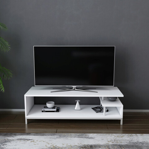 Comoda tv, retricy, reilly, 120x44.6x37.6 cm, pal, alb