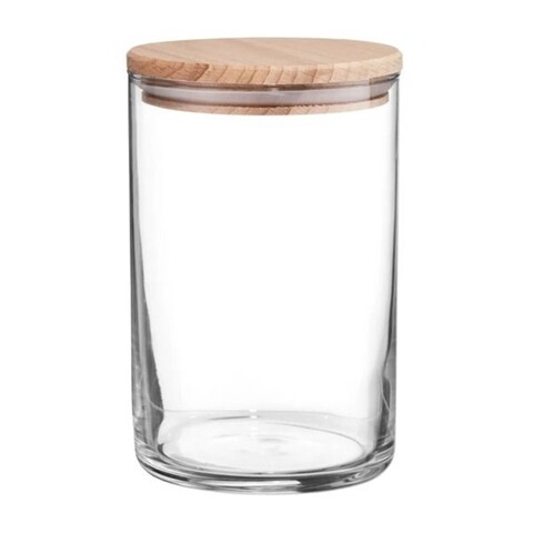 Recipient cu capac nordic, ambition, nordic, sticla, 1 l, transparent