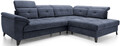 Coltar extensibil dreapta 5 locuri ELTAP, RT-40REL, Inferne, 297x210x107 cm, lemn/poliester, albastru