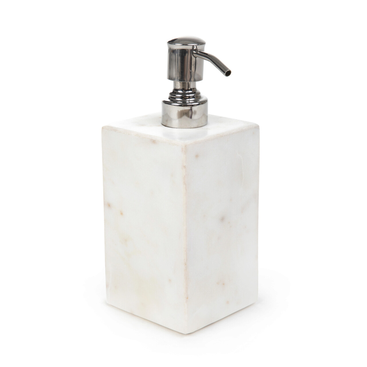 Dozator sapun lichid Nylla, Homla, 7.6x7.6x17.6 cm, marmura/lemn, alb - 2 | YEO