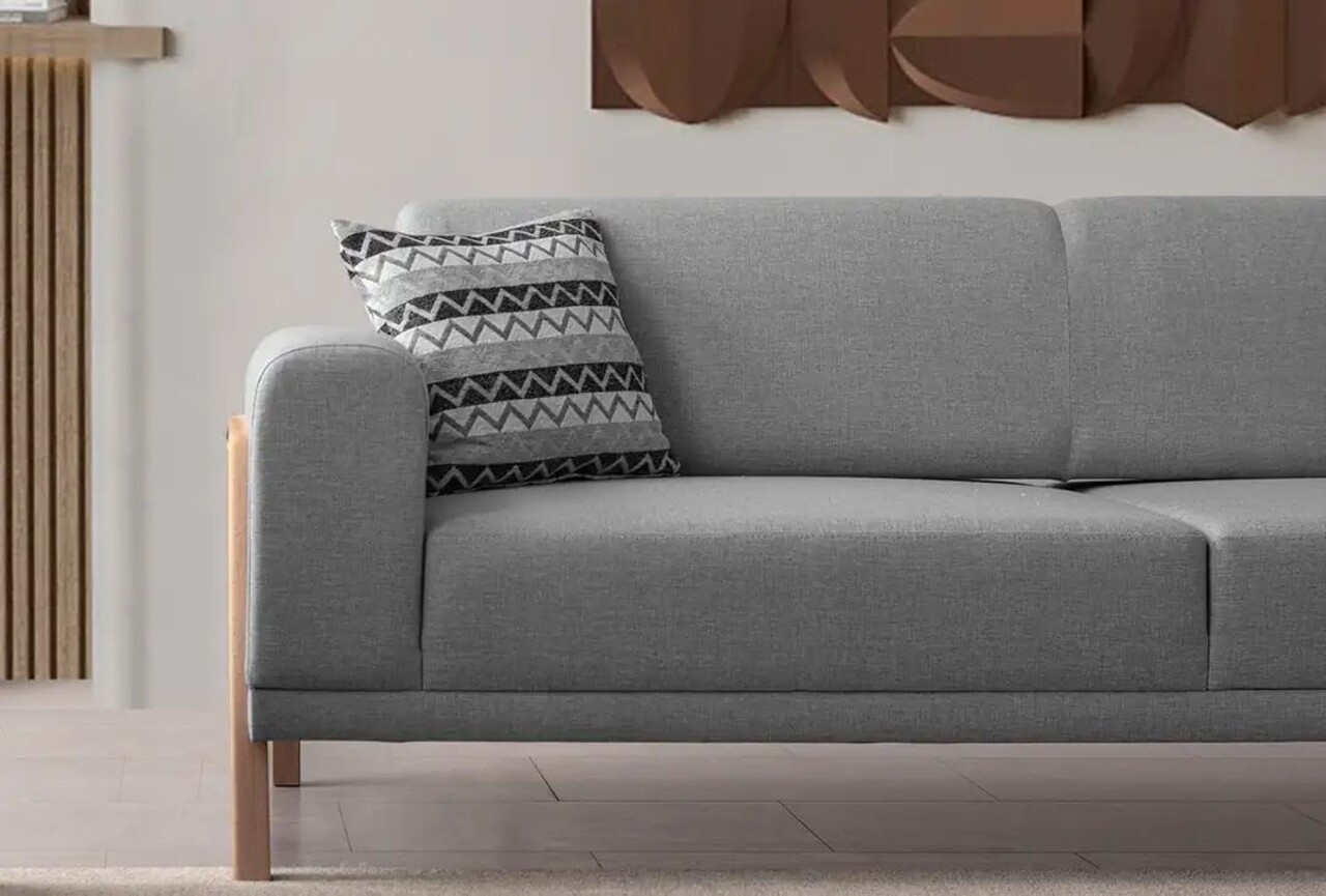 Canapea 3 locuri, Atelier del Sofa, 752EST1117, Lemn de carpen;PAL, Gri - view 4