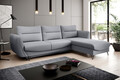 Coltar extensibil dreapta 3 locuri ELTAP, RT-04PO, Silva, 276x201x100 cm, lemn/poliester, gri deschis