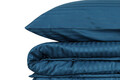 Lenjerie de pat pentru o persoana Single XXL (DE), Stripe - Blue, Cotton Box, Bumbac Satinat