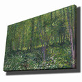 Tablou decorativ, 70100VANGOGH015, Canvas, Lemn, Multicolor