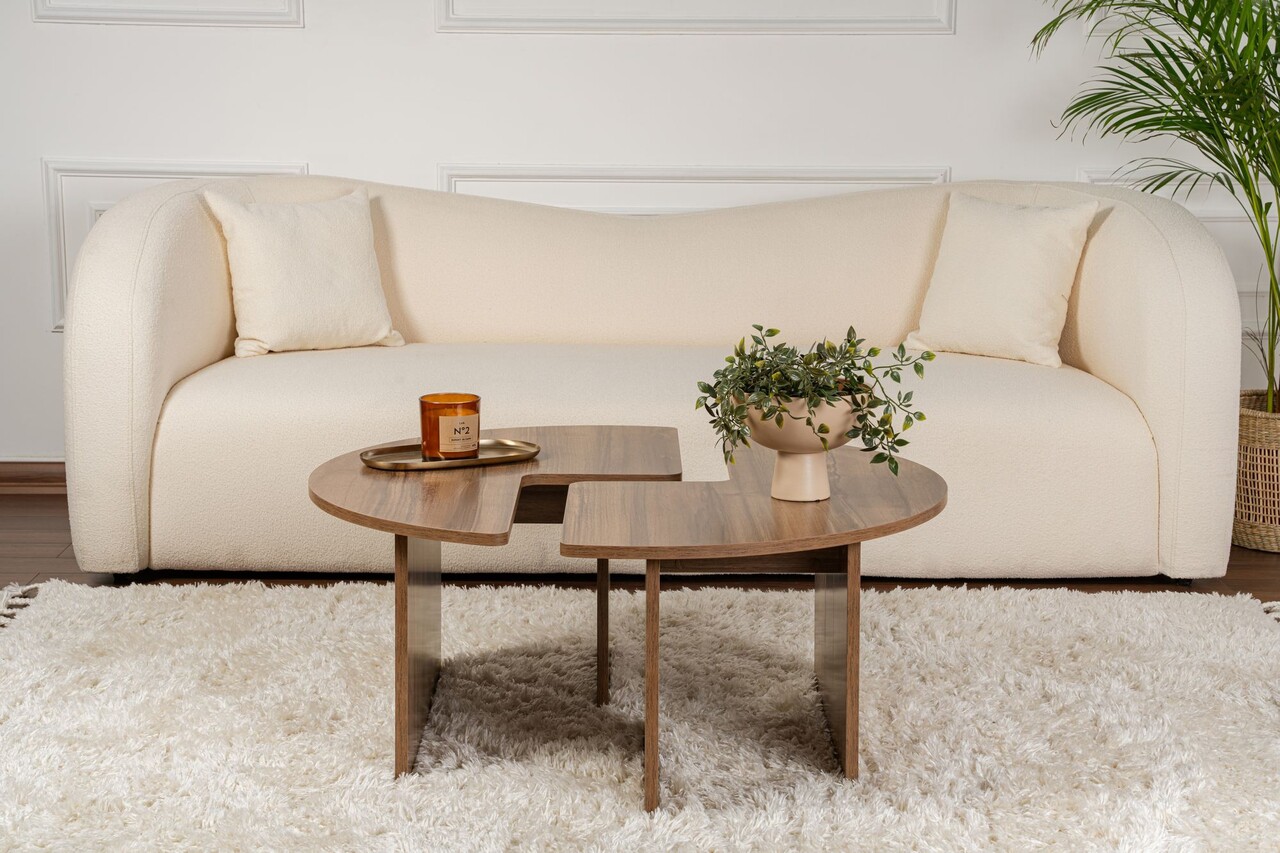 Masuta de cafea, Nordure, Moira, 90x41 cm, Maro - 1 | YEO