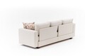 Canapea extensibila 3 locuri, Balcab Home, 825BLC5249, Lemn / MDF / PAL, Crem