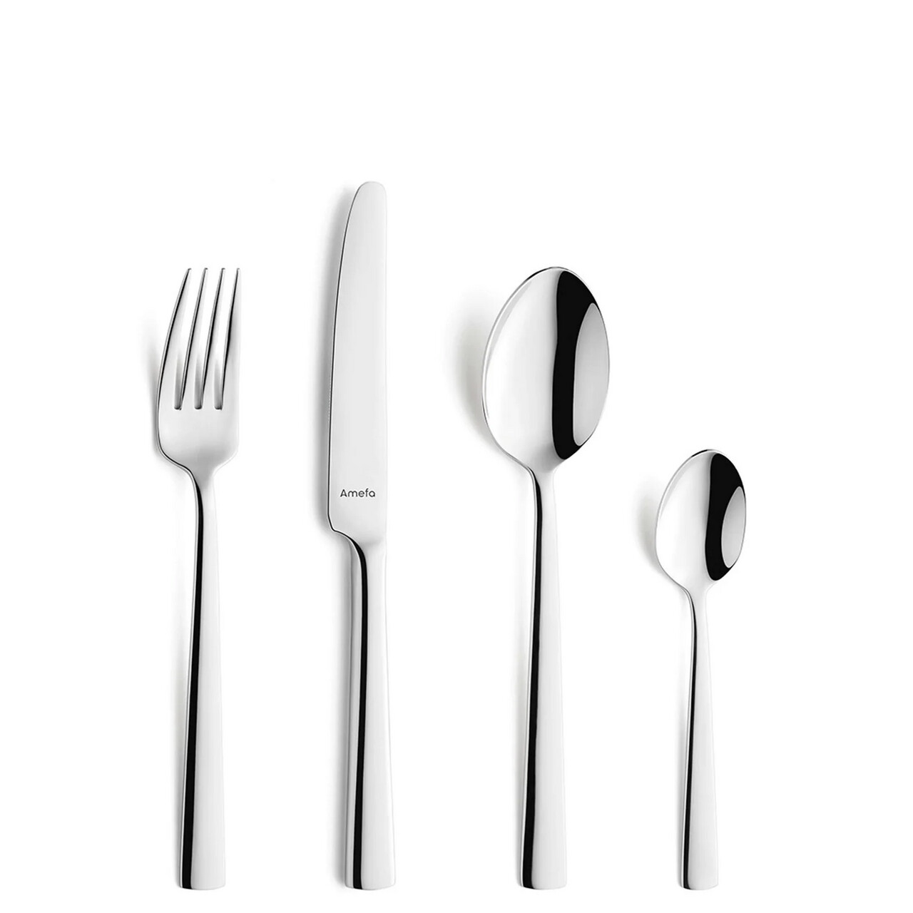 Set tacamuri 24 piese Amefa, Moderno, inox 18/10, argintiu — imaginea 2