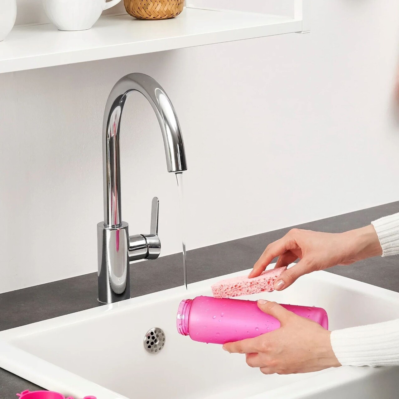 Sticla apa Slim, recyclon, 500ml, Pink - Ion8 - imagine 11