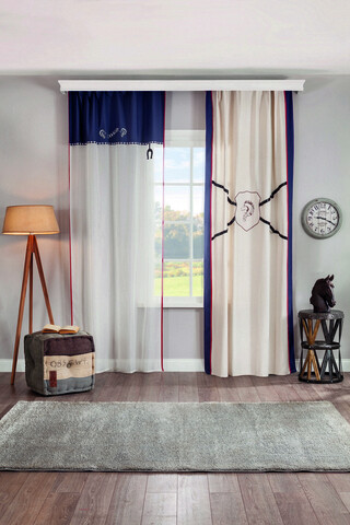 Perdea, Royal Curtain (140×260 Cm), Çilek, Poliester Çilek