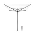 Suport fixare pentru uscator de rufe de gradina, Brabantia, Spike, 50mm, otel, gri