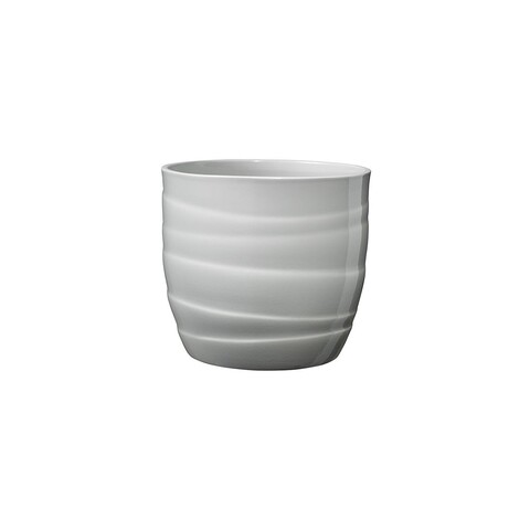 Ghiveci Barletta, ceramica, 13 cm, gri mezoni.ro