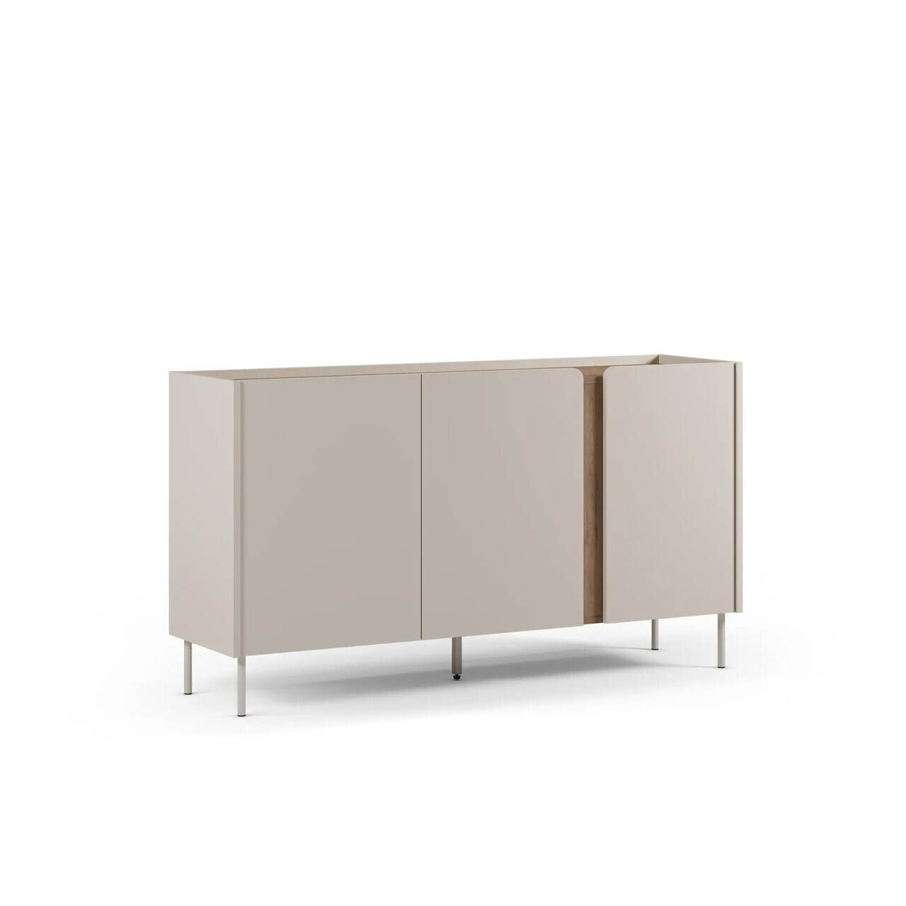 Consola, Hanah Home, Lucile, 150x82.9x40.5 cm, PAL, Santstone / Stejar Sepet — imaginea 6