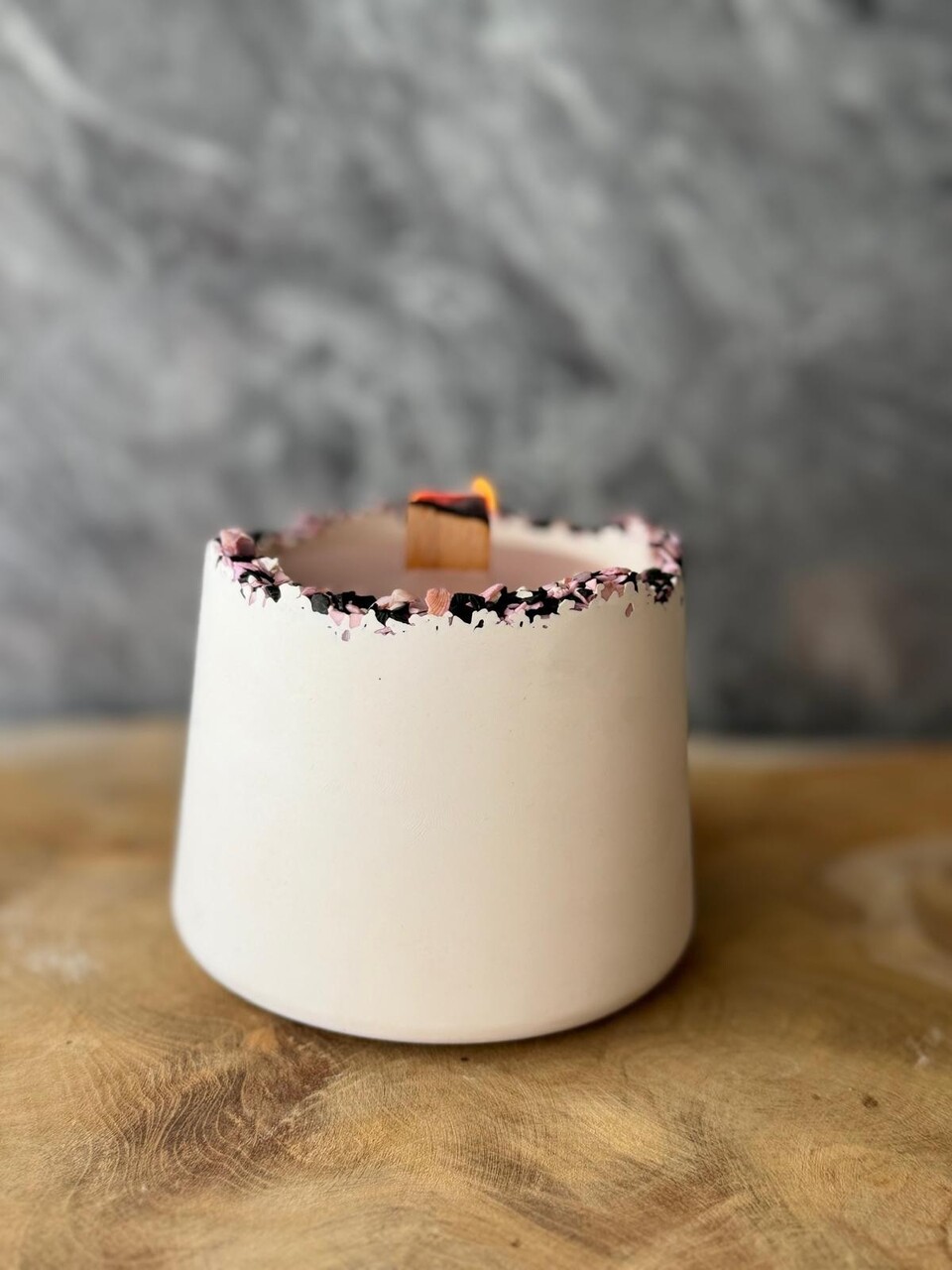 Lumanare, Glamour Candle 7TM, Beton, Roz/Alb - view 2