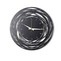 Ceas de perete, Lines, Metal, Dimensiune: 50 x 50 cm, Negru
