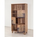 Biblioteca, Sapphire, Marina Flora - 753, 80 x 155 x 36 m, pal melaminat, maro
