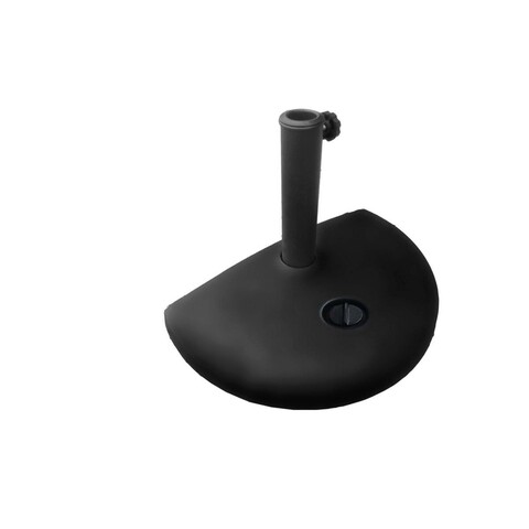 Baza pentru umbrela de gradina Ø 38-48 mm, 50 x 33 x 27 cm, polietilena, negru