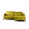 Coltar extensibil dreapta 3 locuri ELTAP, Lore-21, Lorelle, 225x160x105 cm, lemn/poliester, galben