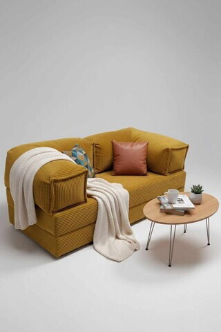 Canapea 2 locuri, Atelier del Sofa, 326NYR1134, Galben mustar