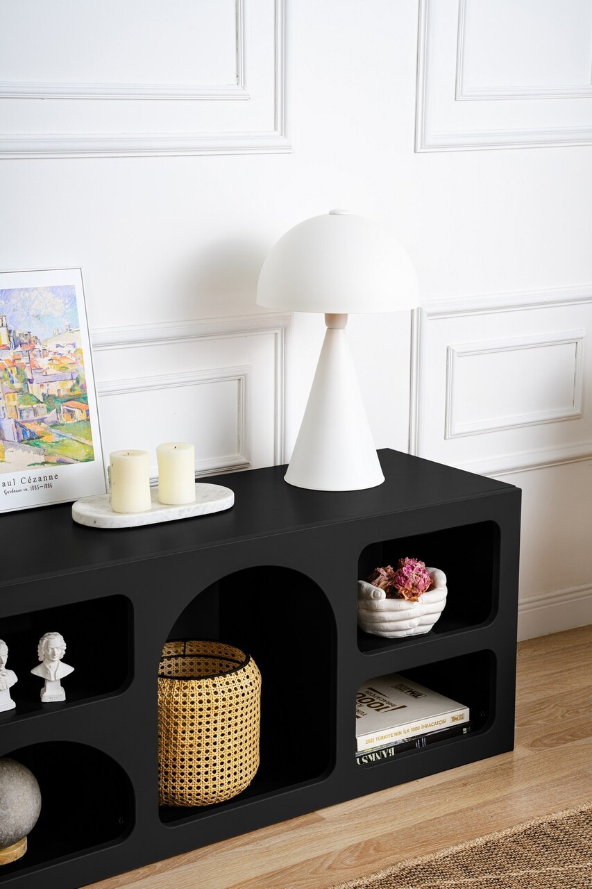 Consola, Hanah Home, Ferlis, 160x51x40 cm, Negru - view 3