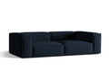 Canapea 4 locuri, Nuria-88, Micadoni Home, 250x110x72 cm, catifea, albastru inchis