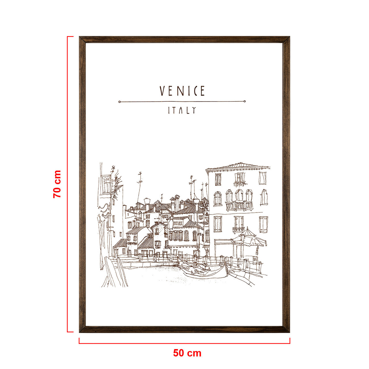 Tablou decorativ, TD045, Lemn, Desenat manual, Natural