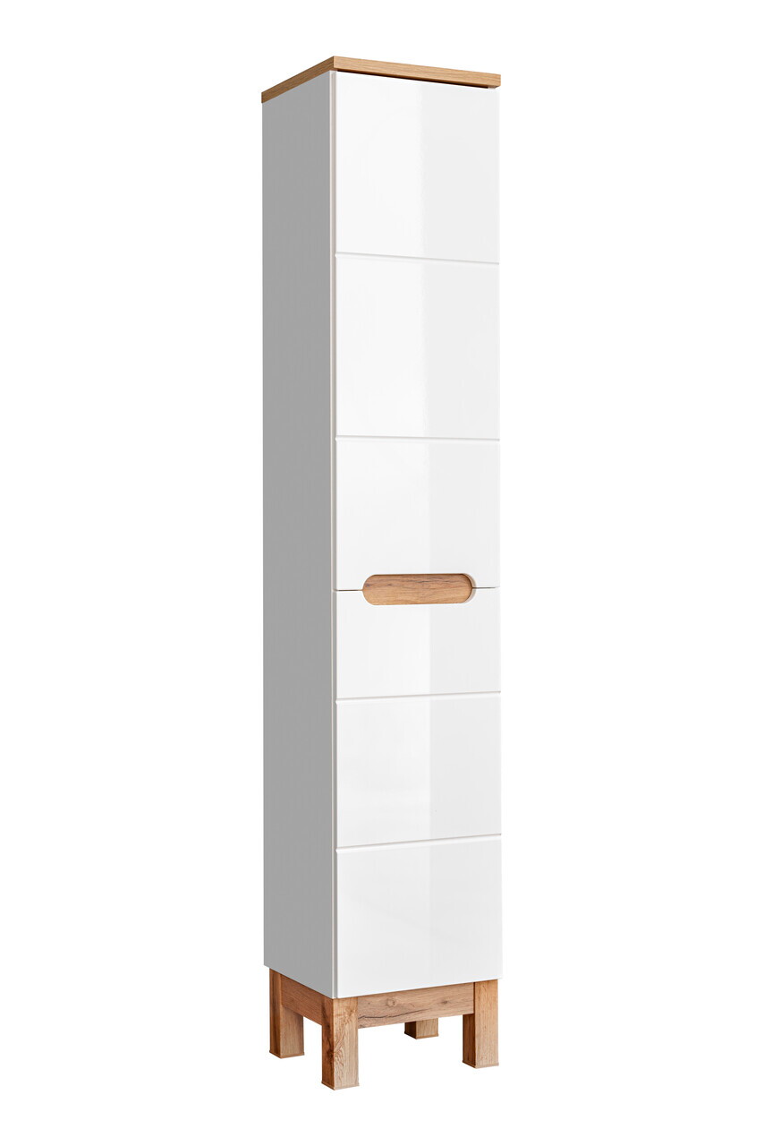Set mobilier baie Bali White Lava 80 cm 804 1, dulapuri, masca cu lavoar si cabinet cu oglinda, Comad, MDF/PAL, alb - view 19