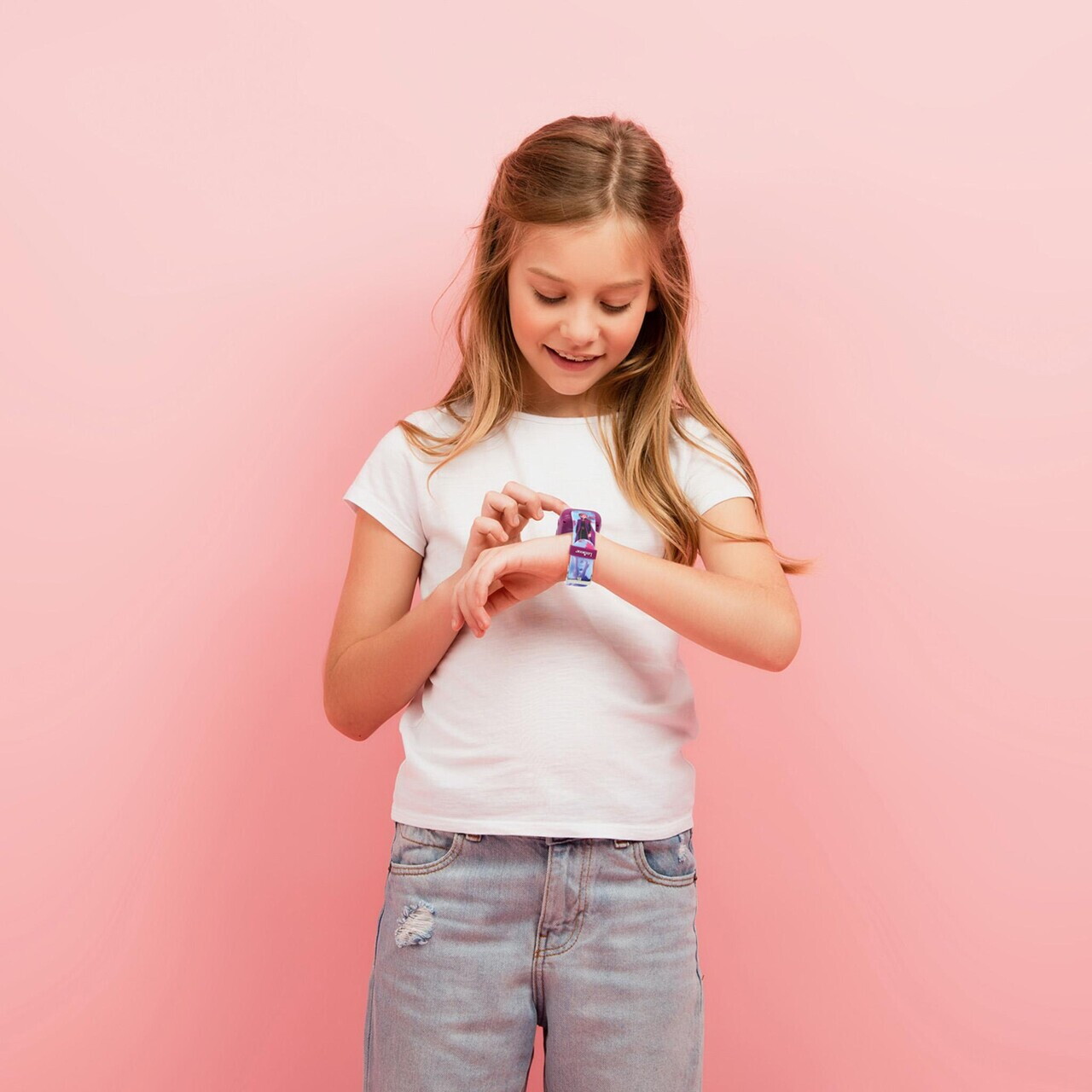 Ceas cu aparat foto si camera video pentru copii Frozen, LEXIBOOK, 25 cm, plastic, mov - imagine 3