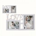 Rama foto Love LED, Out of the Blue, 2 fotografii, 22 x 32 cm, plastic, alb