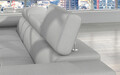 Coltar extensibil stanga 4 locuri ELTAP, Armd-67, Armando, 289x203x85 cm, lemn/poliester, gri deschis