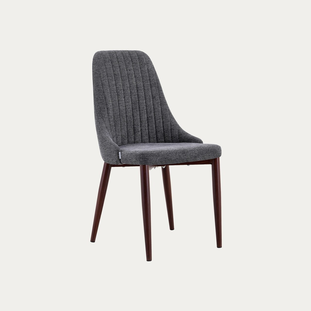 Scaun Arvello, Homla, 46.5x58x88  cm, metal/poliester, gri/maro — imaginea 2