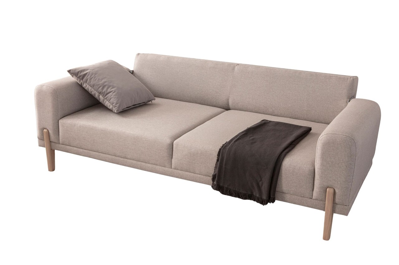 Canapea extensibila 3 locuri, Atelier del Sofa, 752EST1128, Lemn de carpen;PAL, Crem - view 8