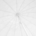 Umbrela cu manivela pentru gradina/terasa Chilubi, 250x245 cm, otel/poliester, alb