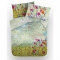 Lenjerie de pat dubla Light, Aglika, 3 piese, 200 x 220 cm, 100% bumbac, multicolora