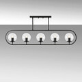 Lustra, Fulgor, 942FLG1142, Metal, Negru