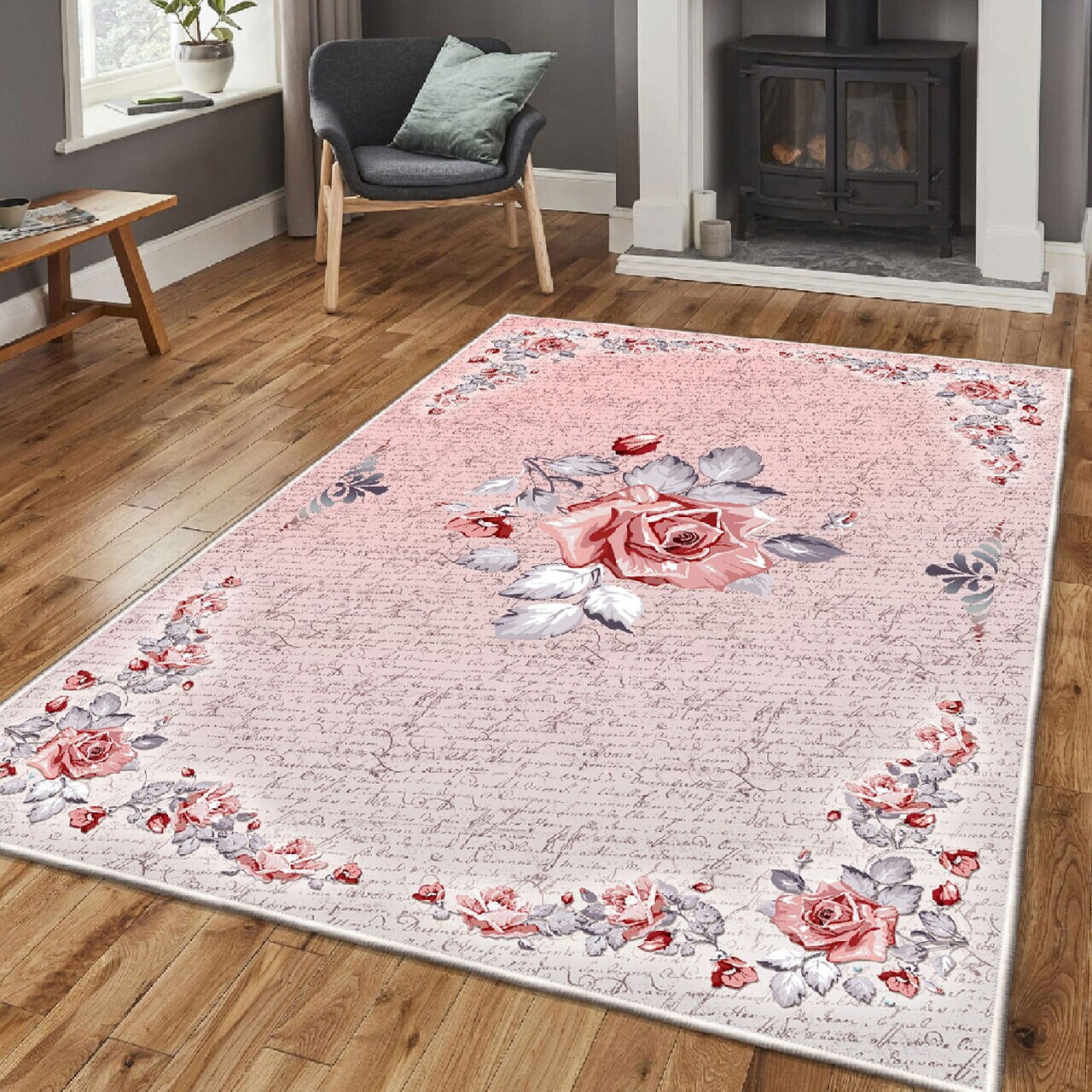 Covor, Els1849, 80x120 cm, Catifea, Multicolor — imaginea 2