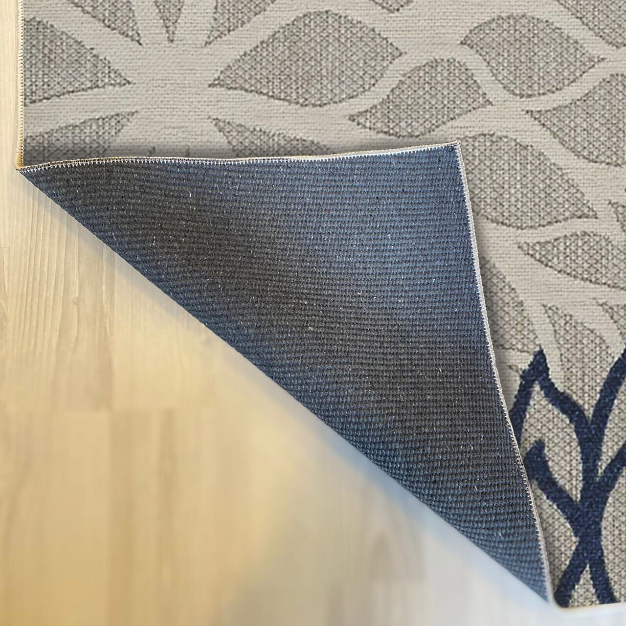 Covor, Woopamuk262, 80x150 cm, Bumbac/Poliester, Albastru navy - view 4