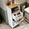 Dulap multifunctional, Hanah Home, 2500, 45x115x35 cm, PAL MELAMINAT, Pin Atlantic / Alb