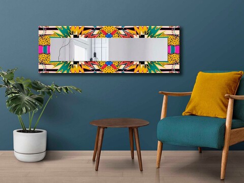 Oglinda decorativa, 40120NISMA-018, Dimensiune: 20 x 100 cm, Multicolor