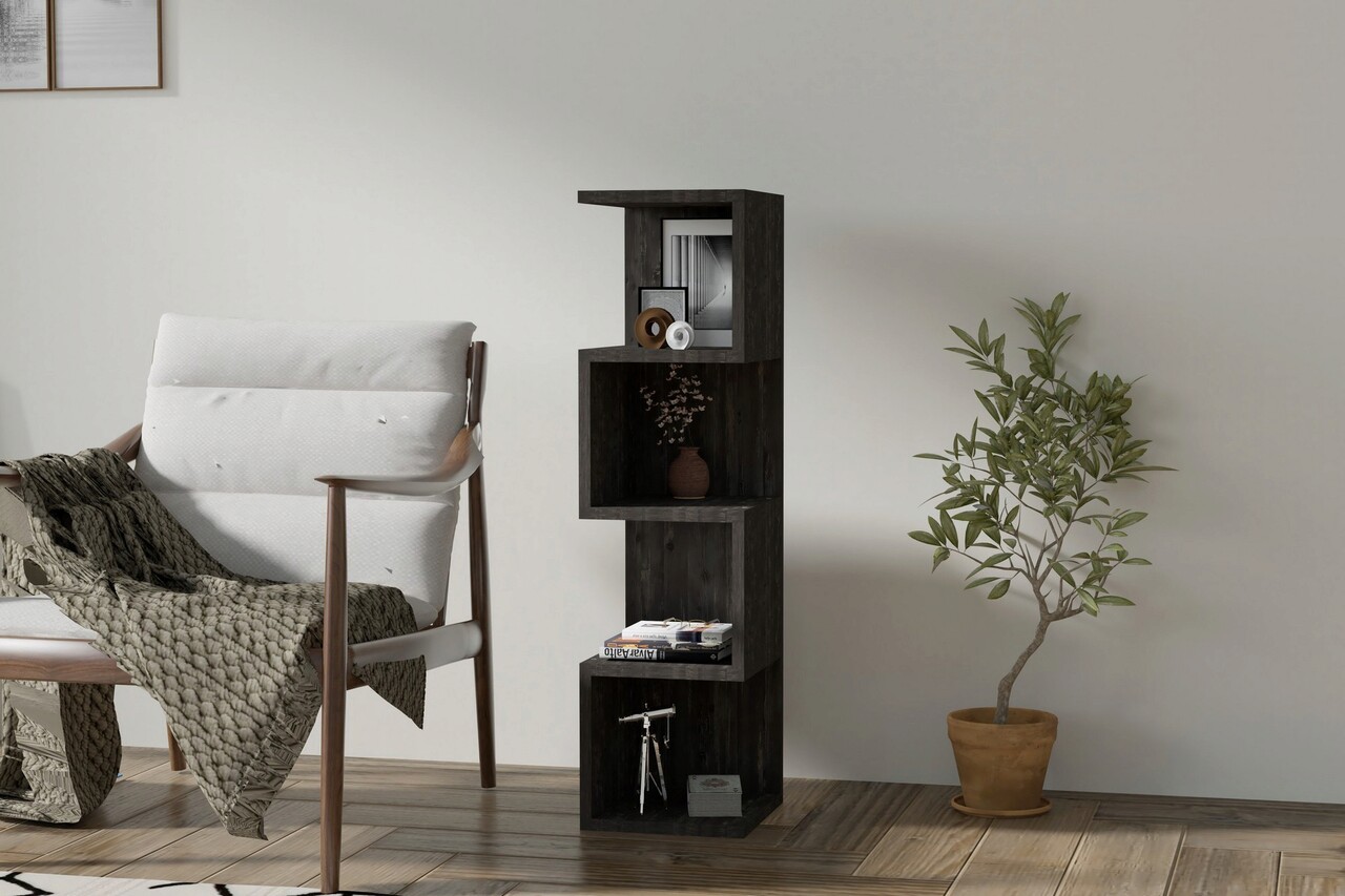 Corp Biblioteca, Asse Home, Alin, 25x95x27 Cm, Maro