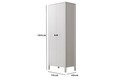 Dulap pentru haine, Cordelia, FRN-10014-1, Maro/Alb