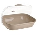 Cutie pentru paine InArt, 37x25x20 cm, plastic, bej