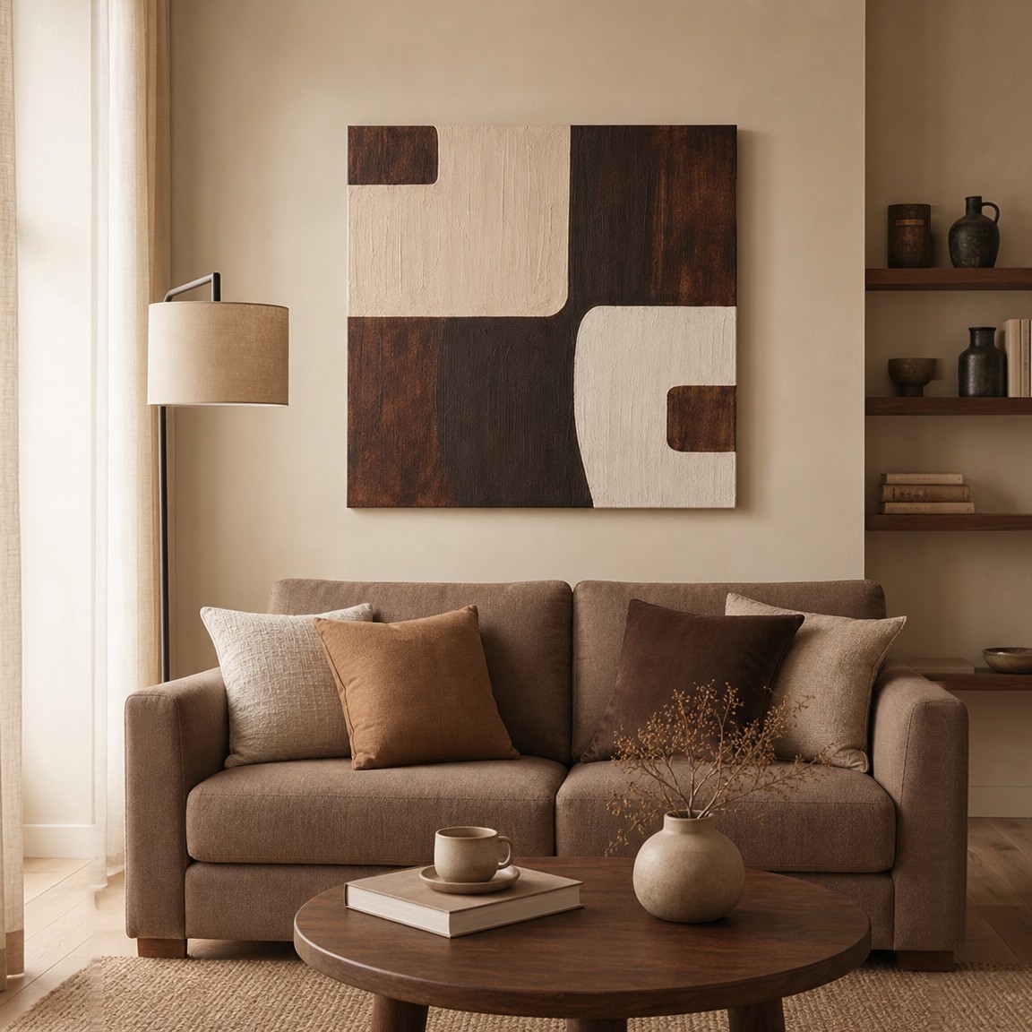 Tablou decorativ, Huhu3204, Cadru: Lemn de pin, Multicolor