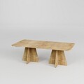 Masuta de cafea, Neostill, Mushroom 2, 120x40x60 cm, PAL, Maro