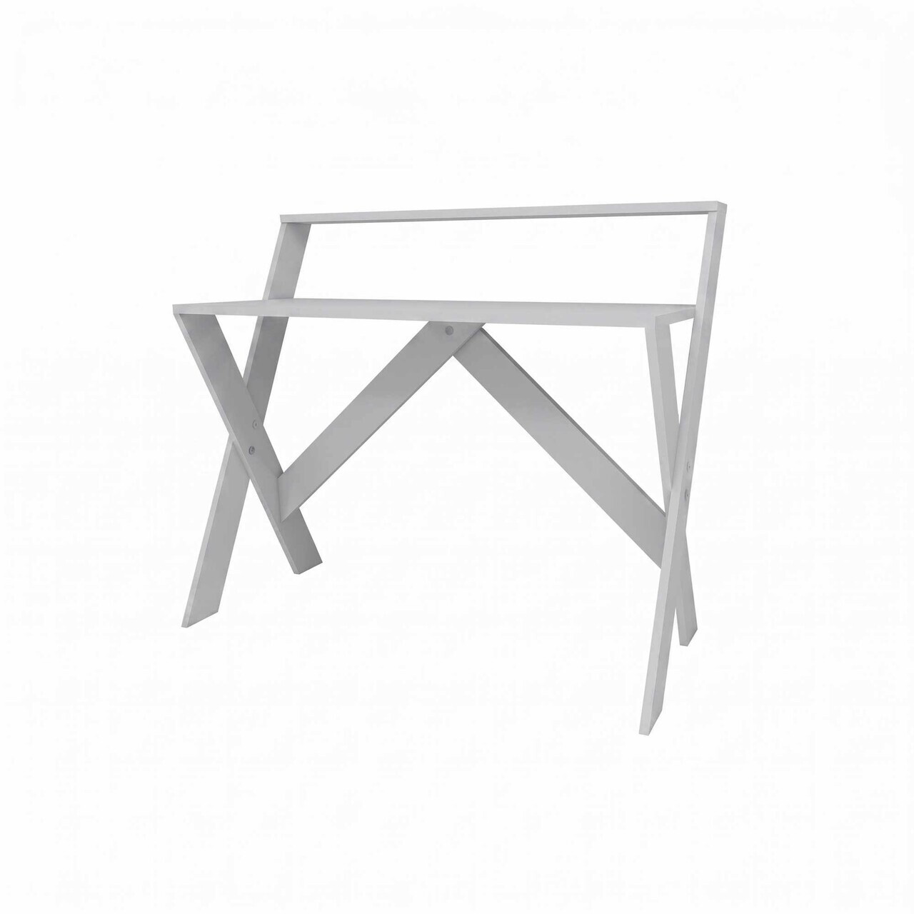 Birou, Hanah Home, X, 90x88x50 cm, Alb — imaginea 4