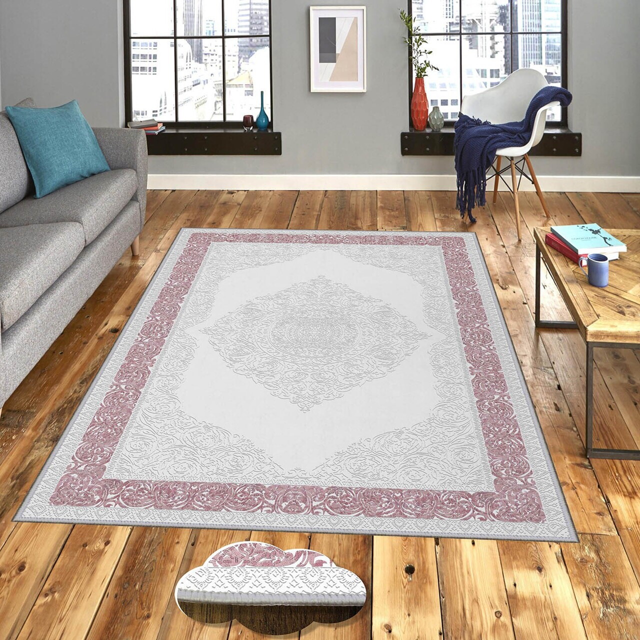 Covor Eexfab831 160x230 cm Poliester Multicolor