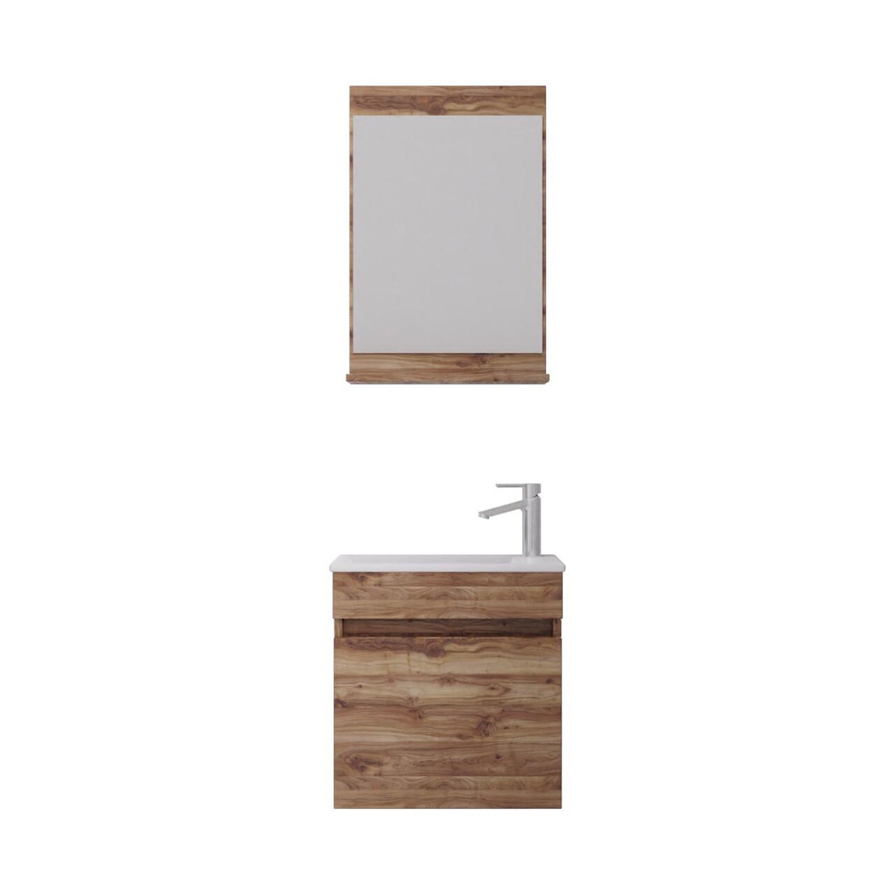 Set mobilier de baie (2 piese), Hanah Home, Passero 50, Pin - view 5