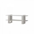 Comoda TV, Homitis, Certo - White, 33.5x117x44.5 cm