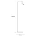 Lampadar, Ugur - 6051, Opviq, 22 x 22 x 120 cm, LED, 1W 2700 K, negru