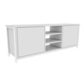 Comoda TV, Retricy, Otis, 140x35.3x50.8 cm, PAL, Alb